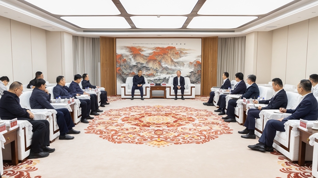 莫鼎革會(huì)見渭南市委副書記、市長(zhǎng)陳曉勇