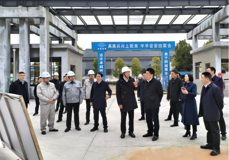 肖湘暉到建筑工程公司科倫、湘盛福諾項目調(diào)研